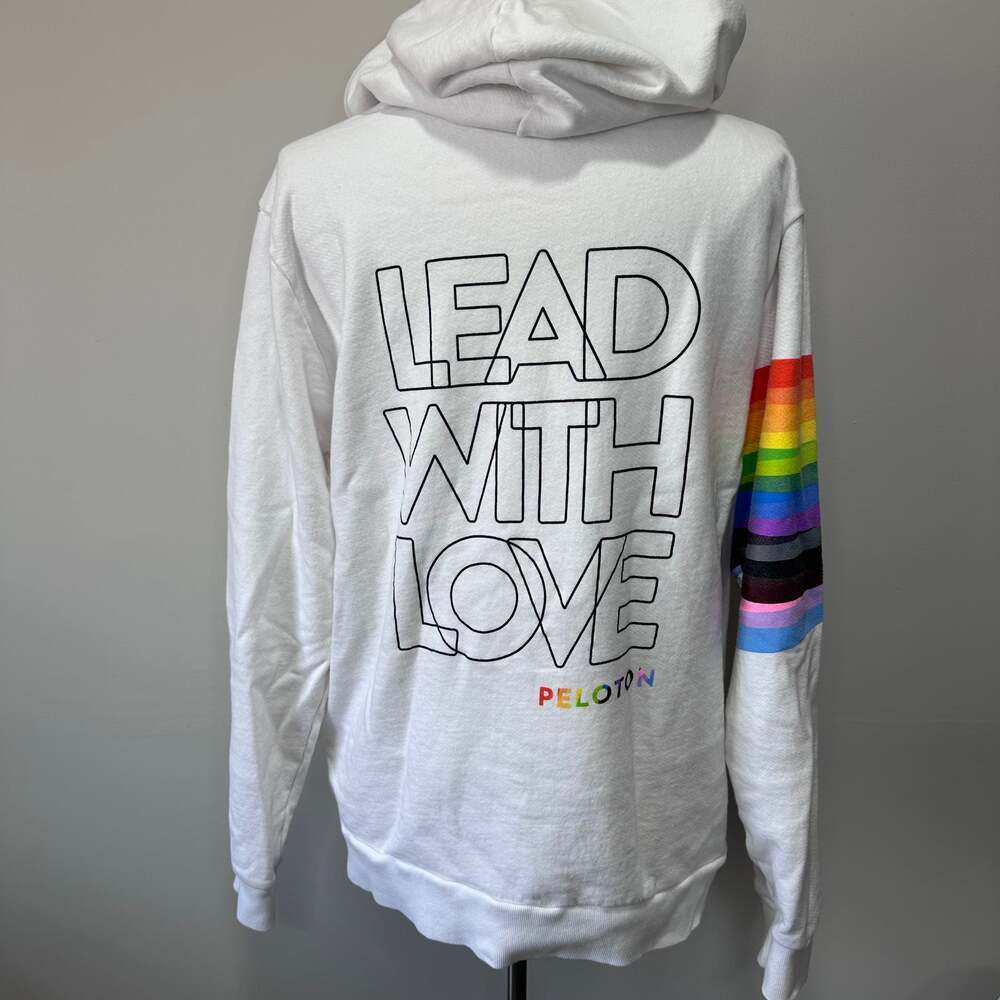 Peloton Pride Lead With Love Zip Up, Sz L *See flaws - Picture 5 of 13